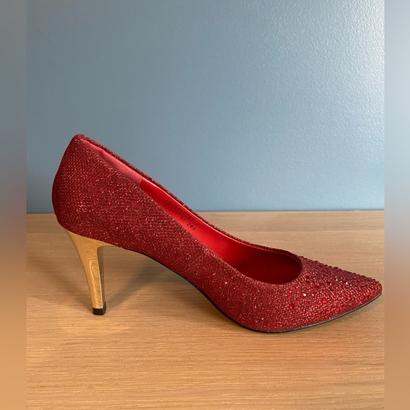 Red Sparkling High Heels (parties/events/anniversaries/casual/formal) - Picture 10 of 11